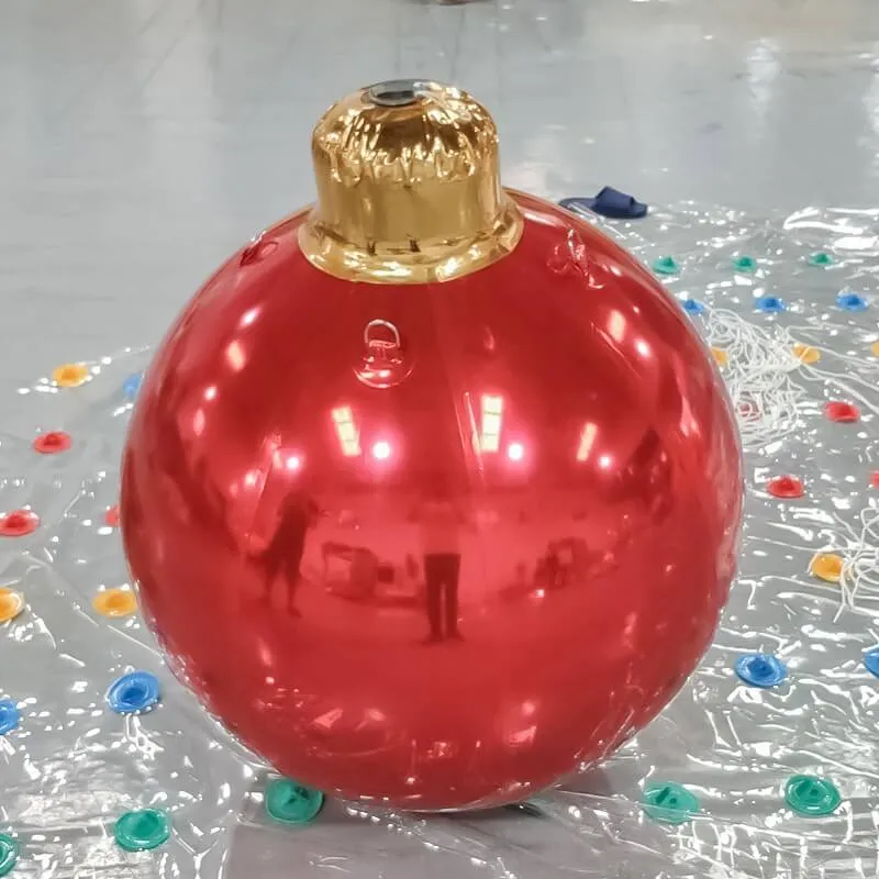 Kundenspezifischer aufblasbarer Spiegelball, riesige Weihnachtsball-Verzierung