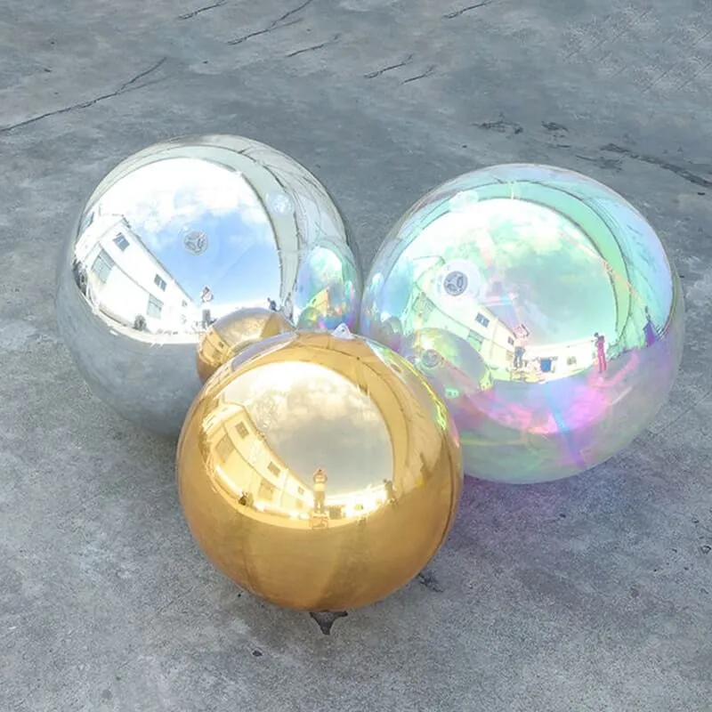 Giant Inflatable Mirror Ball Sphere, Hanging Inflatable Ball – White
